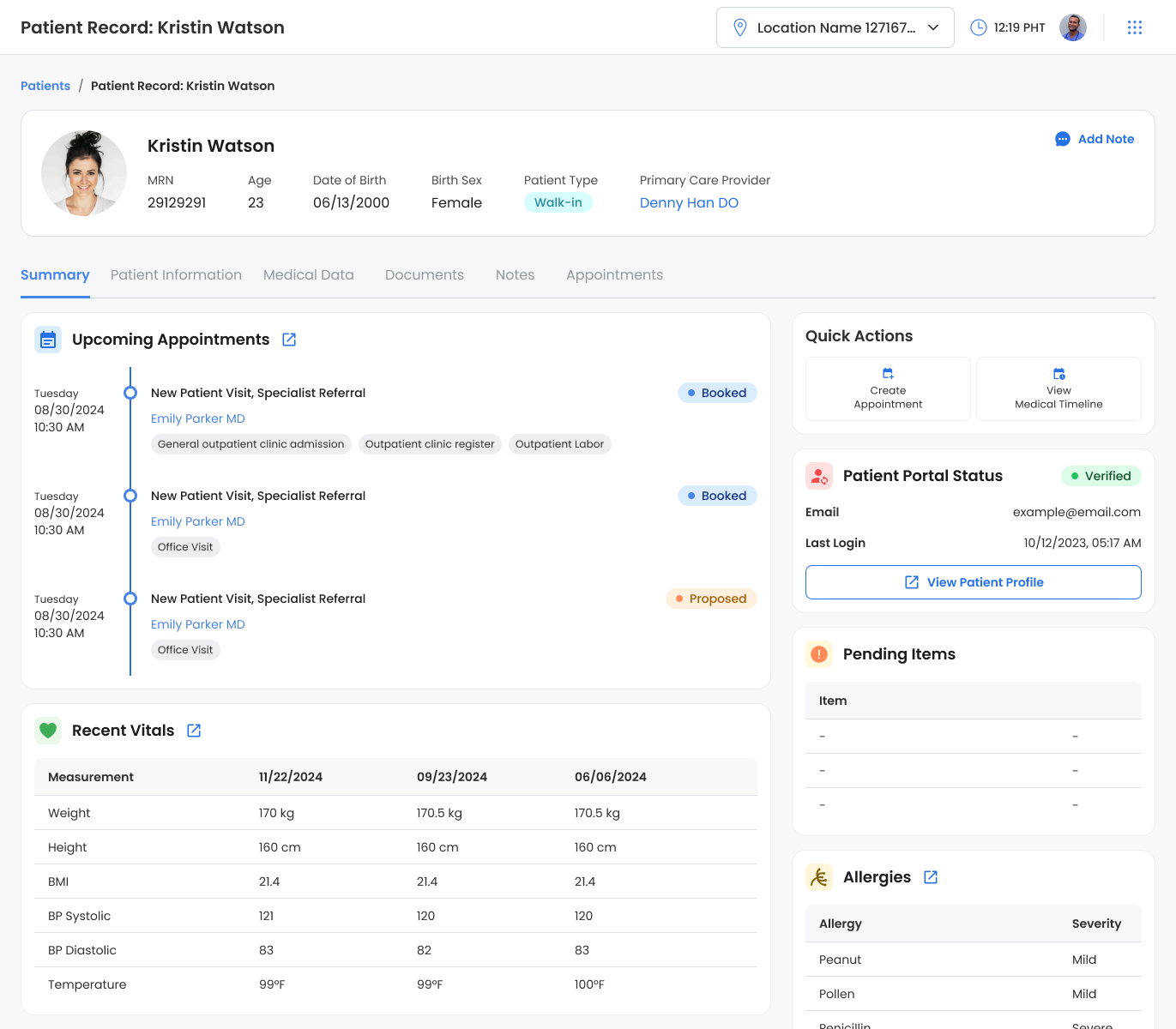 patient-summary-screen